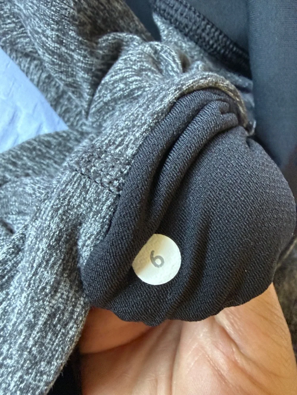 lululemon athletica Heather Gray Ruffle Waistband Leggings